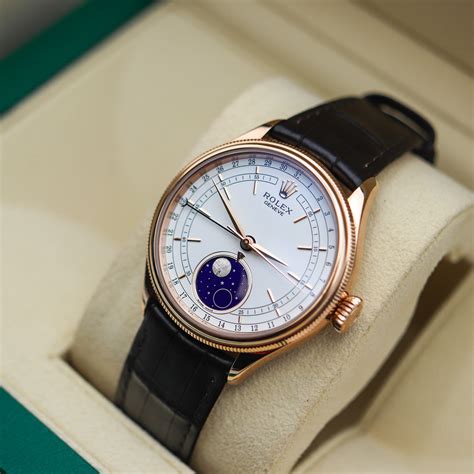 vintage rolex moonphase|Rolex cellini moonphase price.